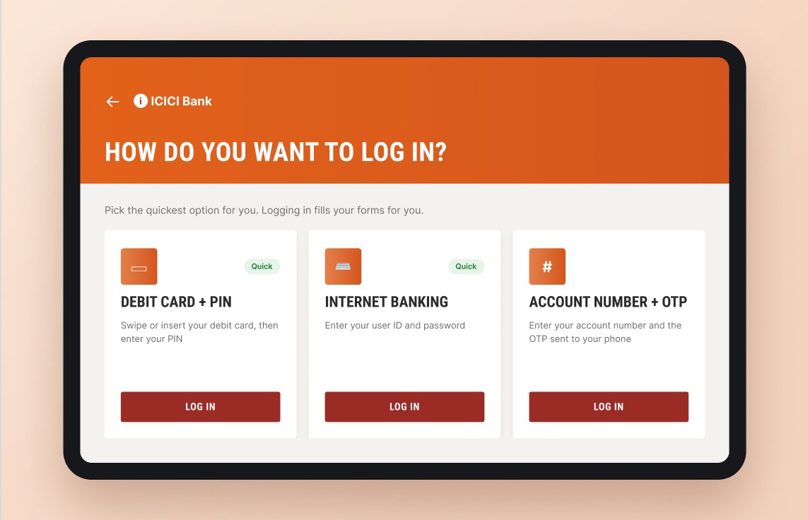D2: Show every service before asking anyone to log in