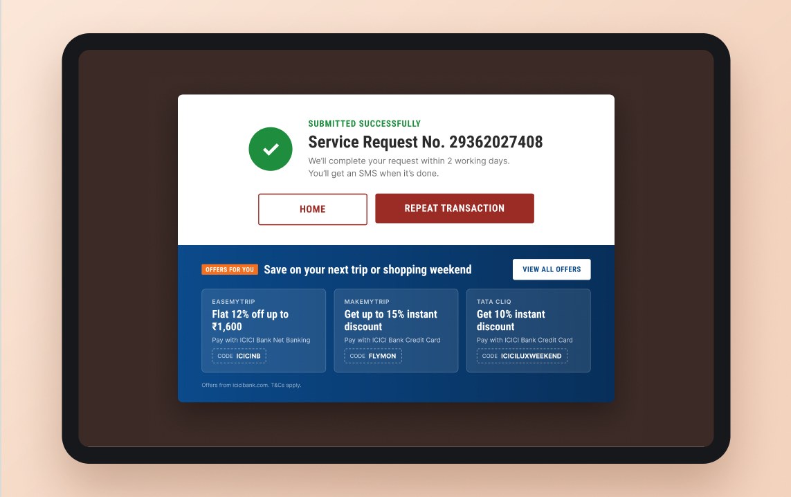 D4: One tap to repeat a transaction